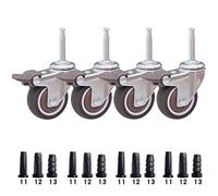 Rotating Casters for Cradle Heavy Duty Furniture Wheels 38mm Stem Height Easy rt Sleeves Smooth Mobility for Nursery and Home Use