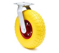 Rotating Castor 258x78mm Puncture-proof with Metal Rim and Fixture