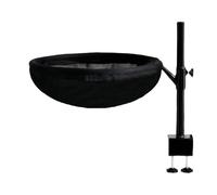 Rotating Cat Desk Bed Hammock | 360° Swivel Cat Nest with Washable Cover | Clamp Stick Furniture for Work Switches, Play Tables, Kitchen Islands | Cosy Inner Bed for Small Pets