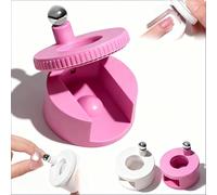 Rotating Cat Eye Magnet - 360° Rotation & Uniform Magnetic Field, Beginner Friendly Nail Tool with Uniform Magnetic for DIY Manicures to Create Glossy Cat Eye Effect (Pink * 1)