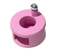 Rotating Cat Eye Magnet for Nails, 360° Automatic Glass Bead Suction Nail Magnet Tool, Professional Magnetic Wand for Cat Eye Gel Polish, DIY Nail Art Accessories (Pink No Magnetic Beads)