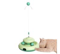 Rotating Cats Teaser, Colorful Track Interactive Cat Toy, Portable Training Game, Funny Pet Enrichment Ball for Indoor Animal