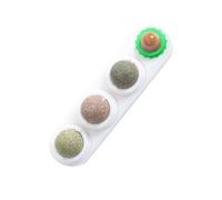Rotating Cats Toy Ball for Mental Stimulation Entertainment and Hygiene with Simple Cleaning Exercise Ball
