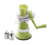 Rotating Cheese Grater - Cutter with Crank, Durable Manual Food Processor | Multipurpose Kitchen Slicer and Chopper Tool, Time Saving Chopper for Home Cooking