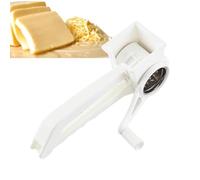 Rotating Cheese Grater with Handle - Manual Cheese Grater with Handle | Stainless Steel Rotary Grater, Ergonomic Cheese Grater for Potatoes Cheese Preparation with This Practical Device
