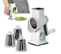 Rotating Cheese Slicer, Manual Slicer and Garlic Press, Hand-Held Cheese Slicer, for Carrots, Cucumbers, Potatoes, Restaurant and Kitchen