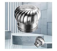 Rotating Chimney Cowl Cap, 304 Stainless Steel Rotary Chimney Cowl Ventilation Cap Multiple Sizes(100mm/3.94in)