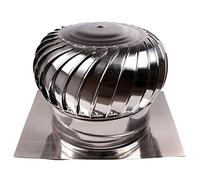 Rotating Chimney Cowl Cap, Anti-Downdraught Spinner, Galvanized Stainless Steel, Durable Chimney Ventilation Solution, Weather Resistant Design