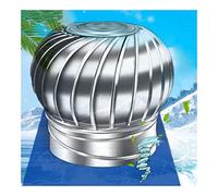 Rotating Chimney Cowl Cap, Stainless Steel Rotating Chimney Cowl Cap Bird Guard Ventilation Multiple Sizes(100mm/3.94in)