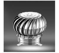 Rotating Chimney Cowl Cap, Unpowered Ventilation Cover for Fireplace, Prevents Rain & Headwinds, Round Grille Air Vent Outlet