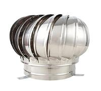 Rotating Chimney Cowl for The Fireplace， Stainless Steel Rotating Ventilator Chimney Cap for Standard Chimneys 100-500mm(300mm)