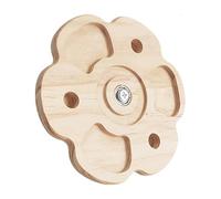 Rotating Chinchilla Toy - Natural Pine Timber, Interactive Wooden Enrichment Toys, 360-Degree Spins axiss, Non Toxics Finish | Cage Accessory for Small Mammal Owners & Exotic Pet Veterinarians