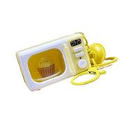 Rotating Control Miniature Oven Keychain Accessory With Sound Lighting Features ABS Crafted Role Playing Learning Tool Children's Fine Motor Skill Keychain