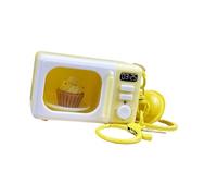 Rotating Control Miniature Oven Keychain Accessory With Sound Lighting Features ABS Crafted Role Playing Learning Tool ABS Kitchen Toy Accessory