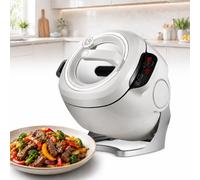 Rotating Cooking Pot, Automatic 200w Cooking Machine for Fast and Even Heating, Ideal for Stews, Soups, and More, Easy to Use and Clean