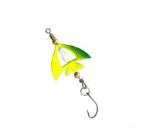 Rotating Crankbait Fishing Lure - 3.8g Weighted Flying Fish Design with 360° For -Rotation & High-Reflection For Flash, Metal Alloy Construction, Multi-Color Options(Yellow)