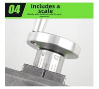 Rotating Cross Vise for Metalworking - 75mm Jaw Capacity, 80mm X & 67mm Y Movement, 90° Adjustable Rotation, Heavy-Duty Carbon Steel and Aluminum Alloy Bench