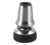 Rotating Crutch Foot Pad Rubber Stainless Steel End 3/4 Inch
