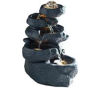 Rotating Crystal Ball LED Tabletop Fountain, Indoor Water Feature for Home Office Zen Decor, Relaxing Desktop Waterfall