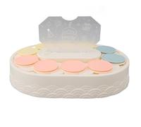 Rotating Cupcake Display Stand, Automatic Turntable 360 Degree Rotating Dessert Sushi Display, Acrylic Trays, Ideal for Birthday, Wedding & Party Decor
