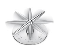 Rotating Decision-making Pen, Stainless Steel Rotating Stress-relieving Pen with Magnetic Stand, Magnetic Design, Relieves Pressure, Assists Decision-making, Creative Desktop Ornament.