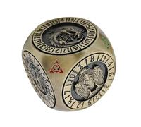 Rotating Dice, 6 Sided Metal Dice Board Games with Magnetic Box - Portable Supplies for Family Meetings and Bar Entertainment