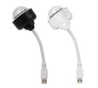 Rotating Disco Ball Light, 2Pcs USB Disco Light, Disco Lights, Plug in Mini Disco Light, 360° Rotatble RGB Car Disco Ball Light for Christmas Party