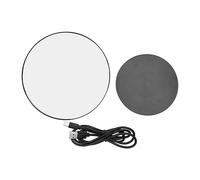 Rotating Display Stand Electric Motorized 360 Degree Turntable with USB Cable for Photography Jewelry Watch Cake Display Plastic Glass Base (Black)