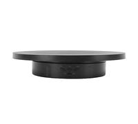 Rotating Display Stand, Mute Rotating Jewelry Display 360 Degree Plastic Mute Spin Turntable for Photography Products Shows Jewelry Watch 3D Models Cake (Black Button)