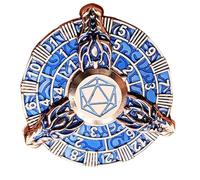 Rotating Dungeon Dice, Roulette Dice Spinner, Rotating Dragon Dice Disc Polyhedron, Metal Rotatable Dice with Box, Dungeons Dice Board Game, Dungeons Roulette Shape Dices,RPG,D4,D6,D8,D10,D12