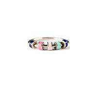 Rotating Enamel Decompression Ring,Women's Stainless Steel Enamel Colored Rings, Multi-Color Rolling Bead Rings, Rotating Open Ring, Girls' Gifts, Jewelry Gifts.