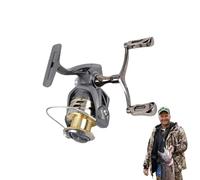 Rotating Fishing Reel - Spinner Reel Gear Ratio 5.2 1 | Double Rocker Arm Stainless 50kg Max Pull Catch For Fly Fishing Freshwater Pier Ice Sea Trout