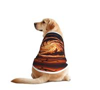 Rotating Flames Dog Clothes - Breathable Soft Dog Costume Pet Dogs, Fashionable and Comfortable T-Shirts for Medium and Large Dogs