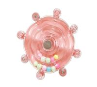 Rotating Foraging Parrot Toy for Large Birds - Environmental Enrichment with Easy Installation, Purple Blue Yellow(Pink)