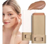 Rotating Foundation Makeup Stick Solid Tinted Moisturizing Contour Stick Matte Foundation Sticks Contouring With Boosted Serums Natural Coverage Concealer For Women Outgoing Vacation