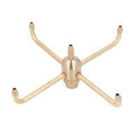 Rotating Fountain Nozzle Fountain Sprinkler Spray Head 4 Arm Brass Water Fountain Spray Head Sprinkler for Garden Pond Courtyard Pool (G1in)