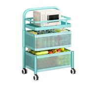 Rotating Fruit and Vegetable Storage Rack,Magnetic Kitchen Basket,Rectangular Shelf Carts for Efficient Organization of Fruits and Onions