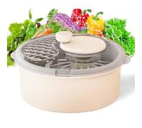 Rotating Fruit - Rotating Dryer for Kitchen - Bowl for Washing Vegetables, For Use In The Kitchen With Food Products Lettuce Salad Strawberry And For Meal Preparation