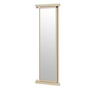 Rotating Full-Length Mirror, Foldable Telescopic Pull-Out Hidden Mirror, Push-Pull Built-in Design for Bedrooms, Locker Rooms, Cloakrooms, 100×40cm