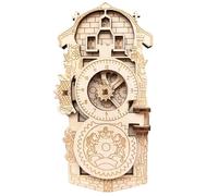 Rotating Gear Prague Clock Magnet - Unique Retro Souvenir and Collectible | Mechanical Fridge Magnet with Moving Parts, Inspired By The Historical Astronomical Clock, Perfect