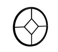 Rotating Glass Porthole Windows, Round 360 Degree Rotating Tempered Glass Ventilation Window Black White 40-100cm(Black,40cm/15.7in)