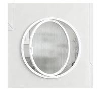 Rotating Glass Porthole Windows, Round Rotating Tempered Glass Ventilation Window White Multiple Sizes(80CM/31.5IN)