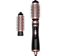 Rotating Hair Dryer Brush, 3-in-1 Hair Dryer Brush, 360° Rotating Hot Air Brush, Hot Air Brush Set with 2 Brushes, Rotating Hair Styler Ionic Blow Volumizer, for Dry Hair, Curl Hair, Black