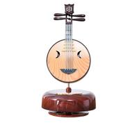 Rotating Harp/moon Guitar Model Classical Music Box Detachable Music Box Musical Instrument Ornament(B)