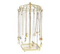 Rotating Jewelry Display Stand with Detachable Arms & 360° Rotation, Durable Acrylic Jewelry Organizer for Necklaces, Bracelets, Earrings, Retail Stores, Home Decor, Jewelry Shops