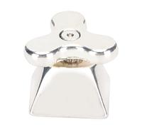 Rotating Keycap Aluminum Alloy Artisan Keycap, Custom Mechanical Keyboard Accessory with Smooth Spin Bearing, Ergonomic Height for Universal MX Switch Keyboards (clover silver)