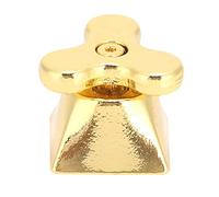 Rotating Keycap Aluminum Alloy Artisan Keycap, Custom Mechanical Keyboard Accessory with Smooth Spin Bearing, Ergonomic Height for Universal MX Switch Keyboards (clover gold)