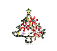 Rotating Lapel Pin Tree Badges Brooch Pins for Clothing Bags Jackets Colorful for Rhinestone Brooch Christma