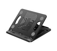 Rotating Laptop Stand Portable Sure Here's A Product Title for Described with 360-degree Rotation Base Ergonomic Design Angle Adjustable Hollow Heat Black