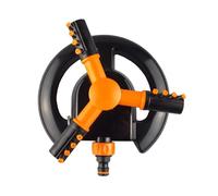 Gardiflex Rotating 3 Arm Lawn Sprinkler Hozelock Compatible + Adjustable, Black